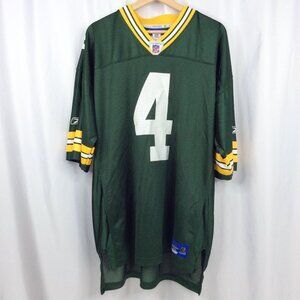 NFL Equipment Green Bay Packers Brett Farve Jersey XL On Field #4 Reebok